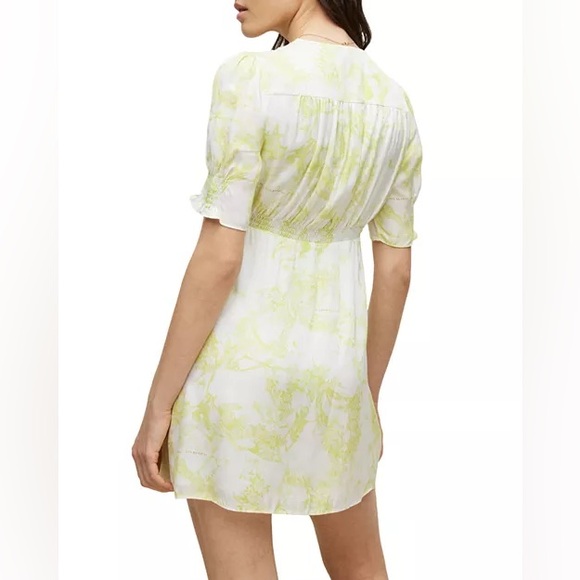 ALL SAINTS Demi Marama Dress-Citrus - Picture 4 of 9